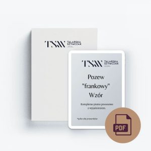 Wzór pozwu frankowego z wnioskiem o zabezpieczenie i wyjaśnieniem