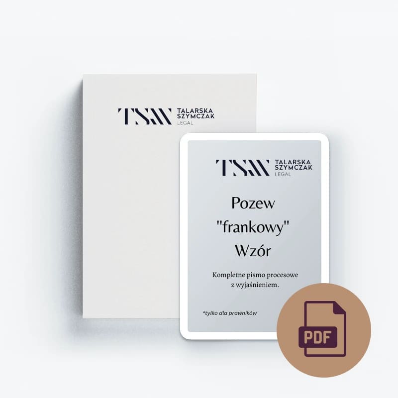 Wzór pozwu frankowego z wnioskiem o zabezpieczenie i wyjaśnieniem
